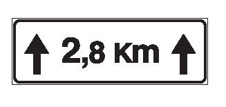 Cartello 105x35 cm Alluminio Scatolato Classe 2 ESTESA