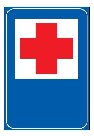 Cartello 40x60 cm Alluminio Scatolato Classe 1 PRONTO SOCCORSO