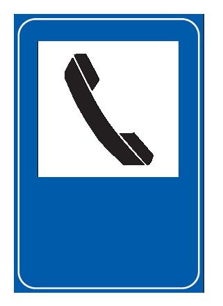 Cartello 40x60 cm Alluminio Scatolato Classe 1 TELEFONO