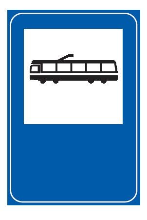 Cartello 40x60 cm Lamiera Scatolata Classe 1 FERMATA TRAM