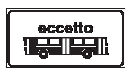 Cartello 50x25 cm Lamiera Scatolata Classe 1 LIMITAZIONE OD ECCEZIONE