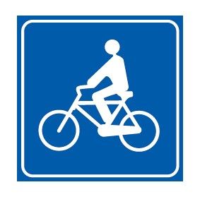 Cartello 60x60 cm Alluminio Scatolato Classe 2 ATTRAVERSAMENTO CICLABILE