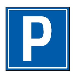 Cartello 60x60 cm Lamiera Scatolata CLASSE 2 PARCHEGGIO