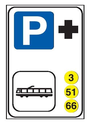 Cartello 60x90 cm Lamiera Scatolata Classe 1 PARCHEGGIO DI SCAMBIO CON TRAM