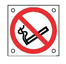 Cartello All. 60x60 mm DIVIETO DI FUMO