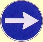 Cartello freccia destra cm. 40