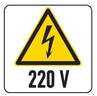 Cartello in All. 150x200 mm 220V