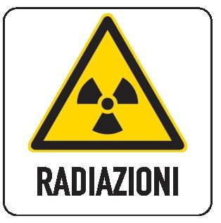 Cartello in All. 150x200 mm RADIAZIONI