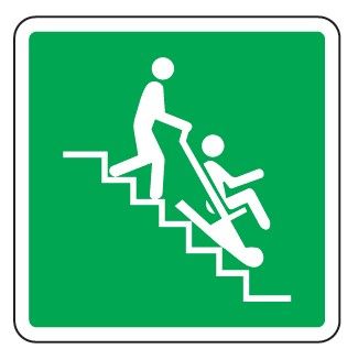 Cartello in All. 155x155 mm SEDIA DI EVACUAZIONE