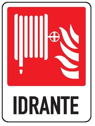 Cartello in All. 155x205 mm IDRANTE