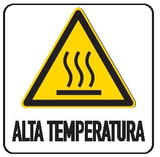 Cartello in All. 200x300 mm ALTA TEMPERATURA