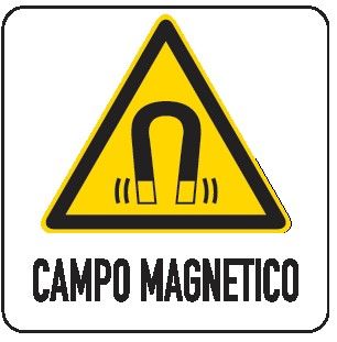 Cartello in All. 200x300 mm CAMPO MAGNETICO