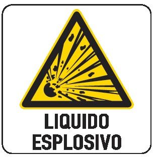 Cartello in All. 200x300 mm LIQUIDO ESPLOSIVO