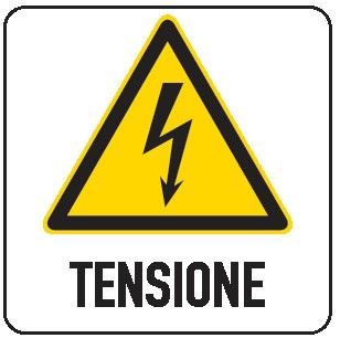 Cartello in All. 200x300 mm TENSIONE
