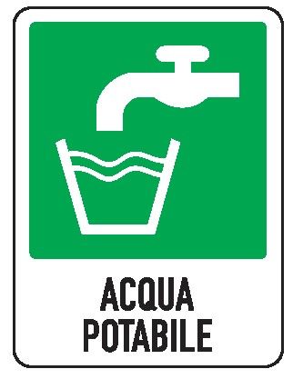 Cartello in All. 245x325 mm ACQUA POTABILE