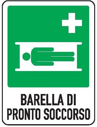 Cartello in All. 245x325 mm BARELLA DI PRONTO SOCCORSO