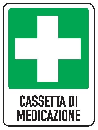 Cartello in All. 245x325 mm CASSETTA DI MEDICAZIONE