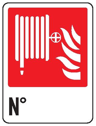 Cartello in All. 245x325 mm IDRANTE N°