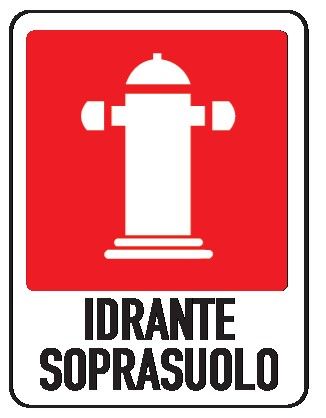Cartello in All. 245x325 mm IDRANTE SOPRASUOLO