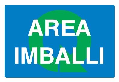 Cartello in All. 300x200 mm AREA IMBALLI
