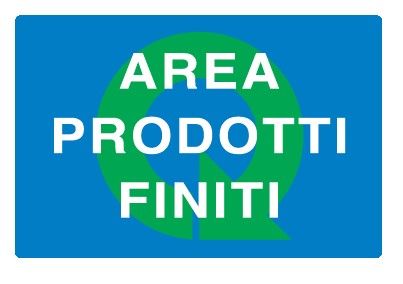 Cartello in All. 300x200 mm AREA PRODOTTI FINITI