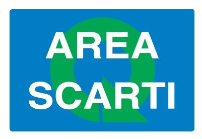 Cartello in All. 300x200 mm AREA SCARTI