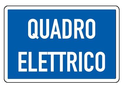 Cartello in All. 300x200 mm QUADRO ELETTRICO