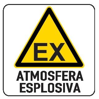 Cartello in All. 330x500 mm ATMOSFERA ESPLOSIVA