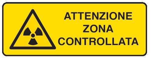 Cartello in All. 330x500 mm ATTENZIONE ZONA CONTROLLATA