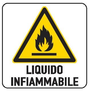 Cartello in All. 330x500 mm LIQUIDO INFIAMMBILE