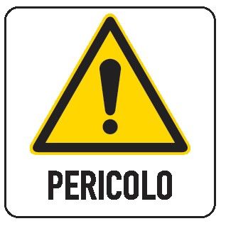Cartello in All. 330x500 mm PERICOLO GENERICO