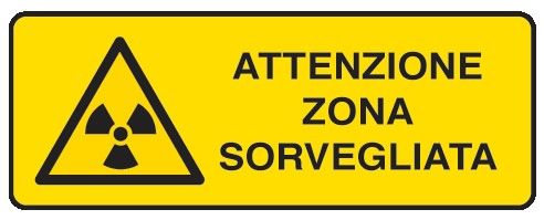 Cartello in All. 350x125 mm ATTENZIONE ZONA SORVEGLIATA