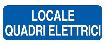 Cartello in All. 350x125 mm LOCALE QUADRI ELETTRICI