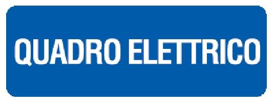 Cartello in All. 350x125 mm QUADRO ELETTRICO