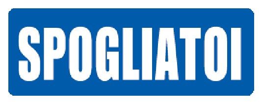 Cartello in All. 350x125 mm SPOGLIATOI