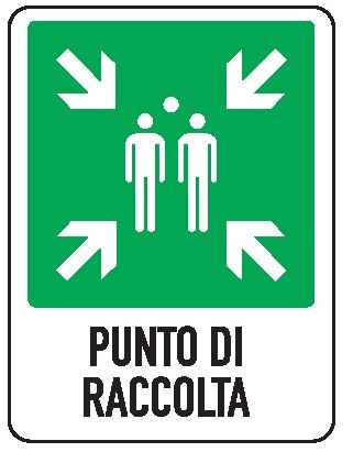 Cartello in All. 400x500 mm PUNTO DI RACCOLTA
