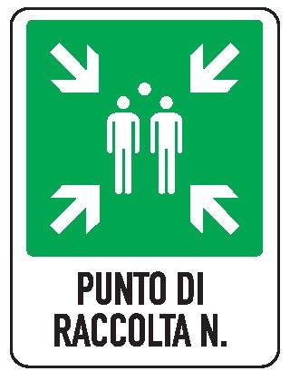 Cartello in All. 400x500 mm PUNTO DI RACCOLTA N.