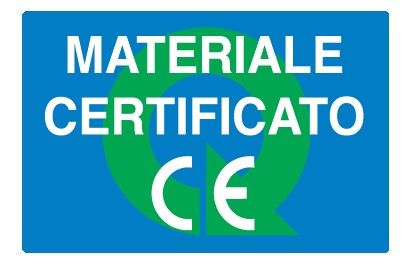 Cartello in All. 500x330 mm MATERIALE CERTIFICATO CE
