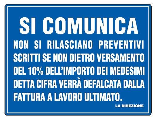  Cartelli   NORME GENERALI