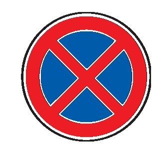 Cartello Ø 40 cm Lamiera Scatolata Classe 1 DIVIETO DI FERMATA