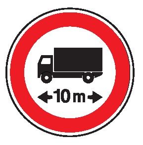 Cartello Ø 60 cm Alluminio Scatolato Classe 2 TRANSITO VIETATO AI VEICOLI, O COMPLESSI DI VEICOLI, AVENTI LUNGHEZZA SUPERIORE A … METRI