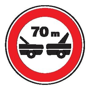 Cartello Ø 90 cm Lamiera Scatolata Classe 1 DISTANZIAMENTO MINIMO OBBLIGATORIO DI … METRI