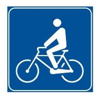 Cartello scatolato attraversamento ciclabile lato 60