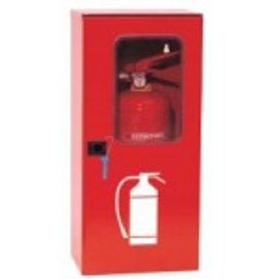 Cassetta portaestintore rossa a sigillo per estintori da kg 5 CO2