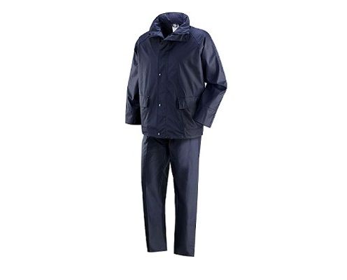 Completo antipioggia VICTORIA - giacca e pantaloni in Poliuretano BLU
