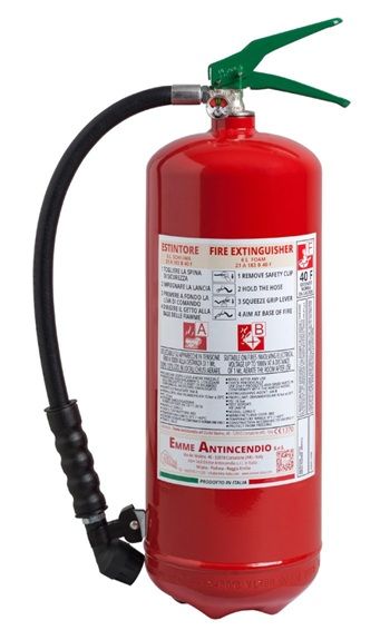 Estintore a schiuma da 6 lt