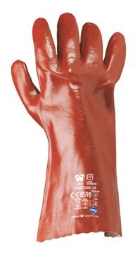 Guanti ricoperti PVC rosso lungh. 45 cm SANITIZED