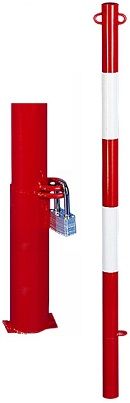 Paletto parapedonale estraibile Ø 60 mis. 120 cm (completo di bussola)