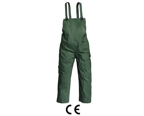 Pantaloni impermeabili c/pettorina PLUVIO in PVC