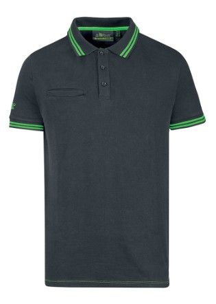 Polo m/c U POWER - WAY asphalt grey/green